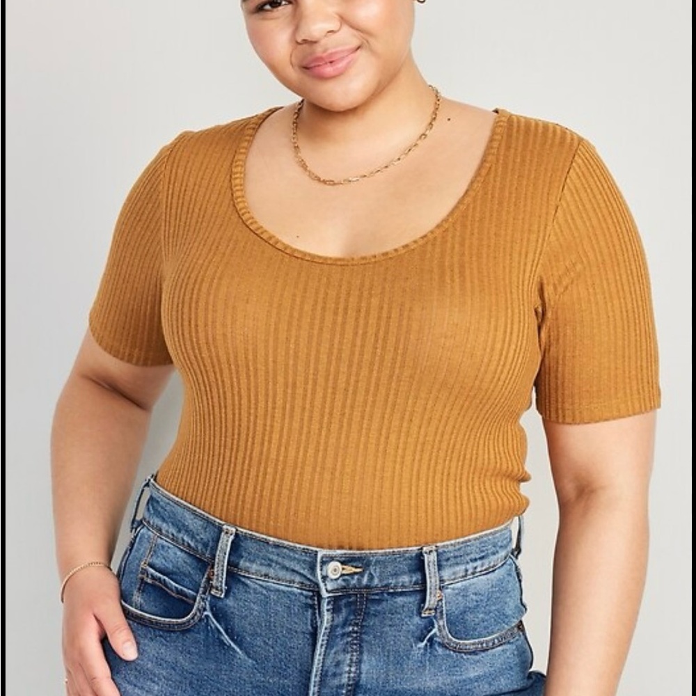 Old Navy Ribbed Orange Top
